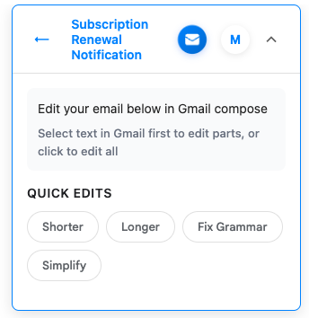 You control the style
